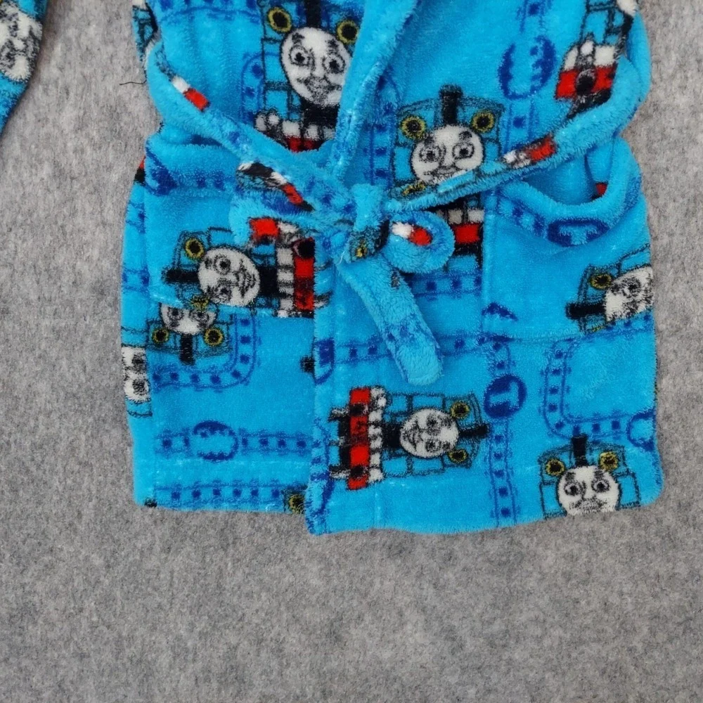 Thomas & Friends Boy‎ Robe 2T Toddler Train Fleece Belted Lounge Cartoons